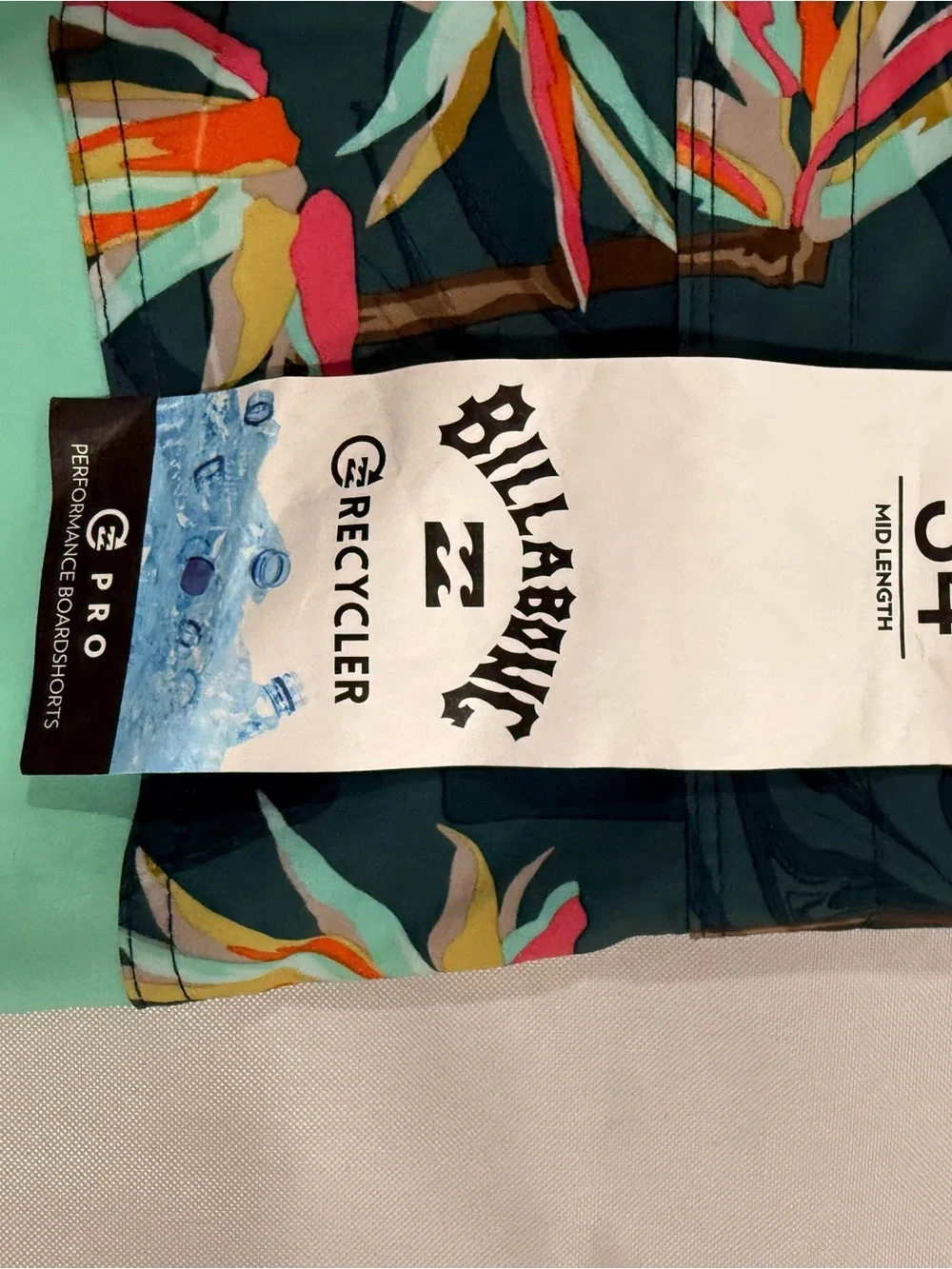 Billabong Tribong Pro Floral Recycler Boardshorts Men’s 34 NWT